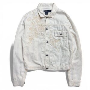Polo by Ralph Lauren Men’s Cream Embroidered Jacket